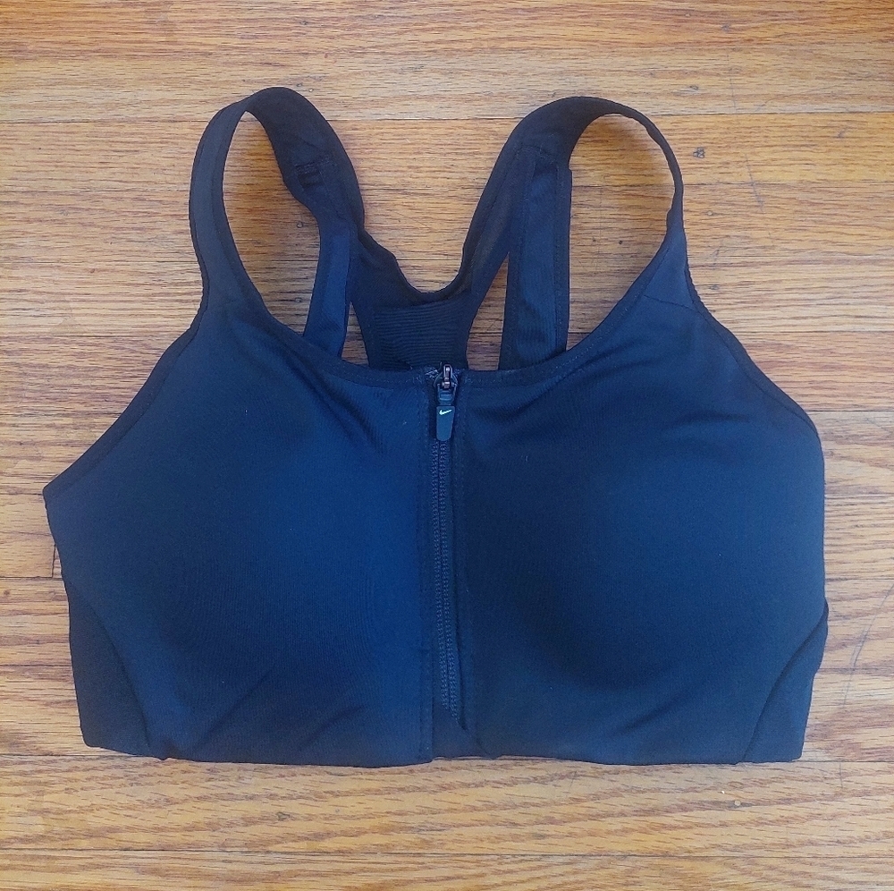 Black NIKE SPorts BRA Women Sz S Dri FIT ActiveWear (A)